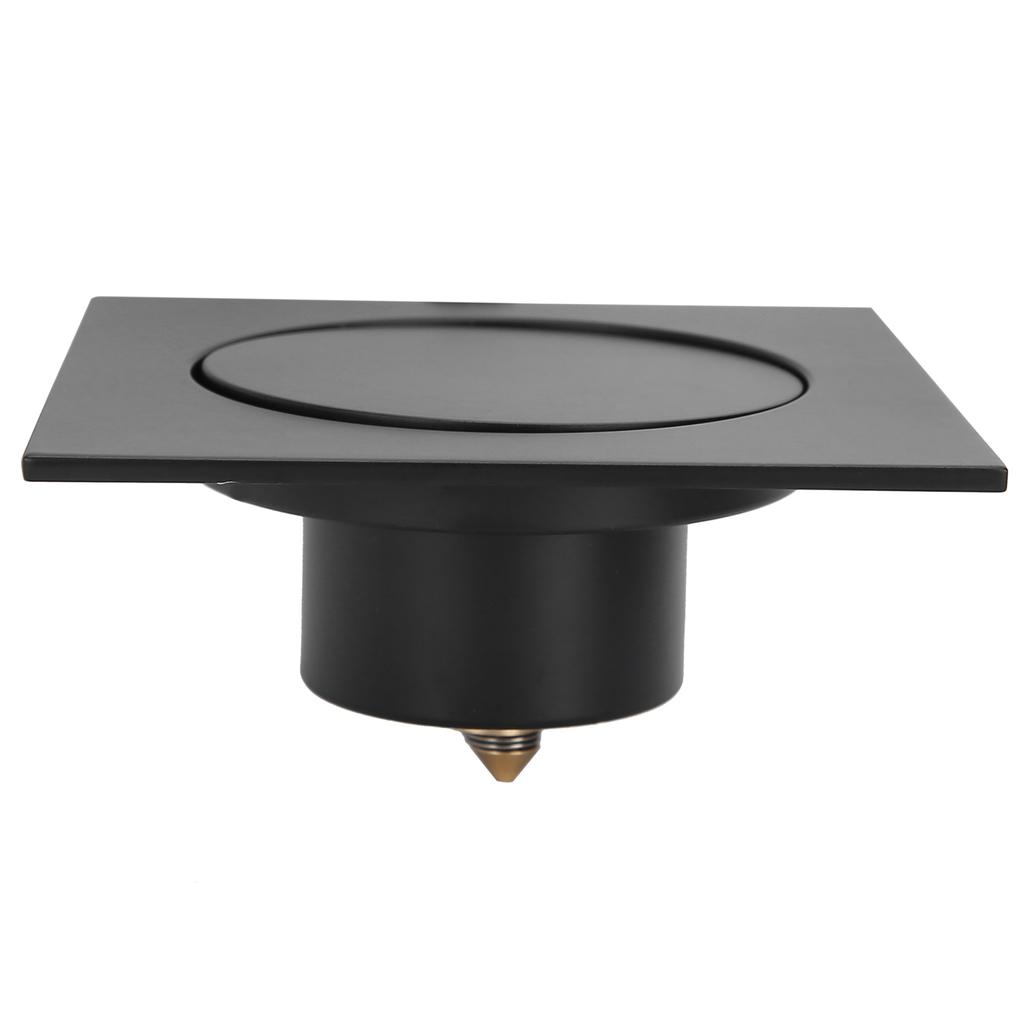 Floor Drain Strainer Pop Up Type for Bathroom Shower Toilet Fast Draining Square AntiOverflow OdorResistant(Black )