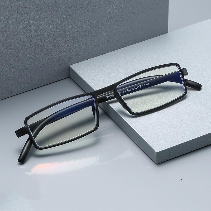 Classic Square TR90 Frame Reading Glasses Men Presbyopia Diopter Computer Hyperopia Eyeglasses +1.0 +1.5 +2.0