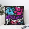 Boom Jinxed Monkey Pow Pow Vi Bam Bam Throw Pillow Case Arcane League of Legends TV Backpack Cojines Case For Chair Decor