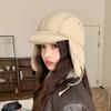 Women Autumn Winter Warm Thicken Ear Protector Hat Cold Outdoor Windproof Bomber Cap Sweet Cute Lei Feng Hats