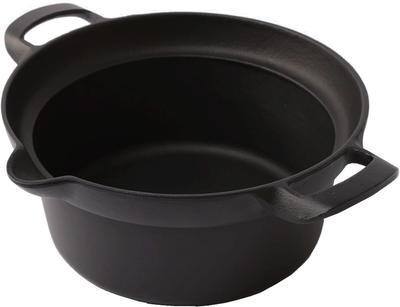 Горшок Nanbu Iron Craft Pot 22 см, железный, сделан в Японии, черный, для жарки во фритюре, 1,8 л, IC-011