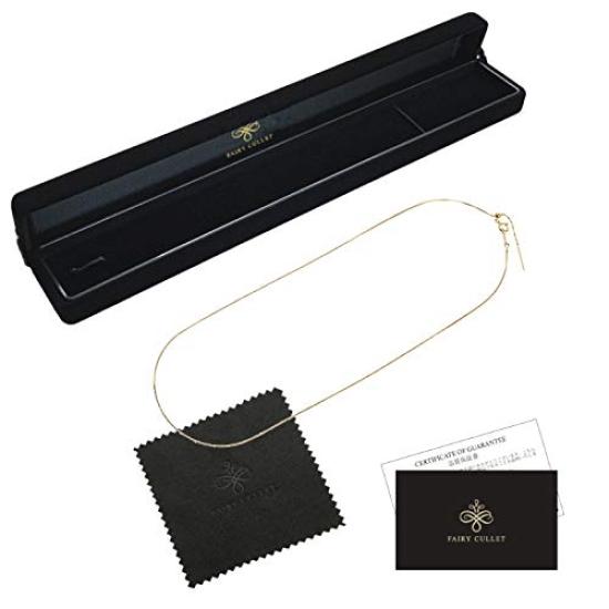 18K Gold Necklace K18 Venetian Chain 45cm Type Adjuster Width [Fairy Kallet] (Pin 0.8mm Approx. 2.2g)