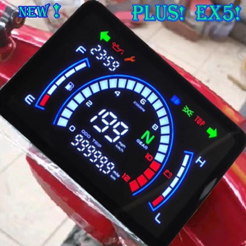 Универсальный мотоциклетный спидометр цифровой измеритель скорости тахометр приборная панель прибор для EX5 Dream/EX5 Ipowed