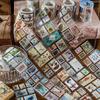 1 рулон Винтажная марка Стикеры в стиле ленты Декоративный коллаж Дневник Альбом Материал для скрапбукинга Junk Journal Материалы для рукоделия 55 мм*2 м