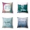 Modern Painted Simple Household Car Polyester Pillow Case Car Decoration Home Printed Waist Pillow Case
