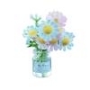 Mini Flower Vase Car Dashboard Decor Cute Center Console Accessory with Adhesive Realistic Micro-Landscape