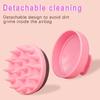 Scalp Massager Head Cleaning Brush Soft Silicone Head Deep Massage Scalp Deep Cleaning Comb Hair Brush Scalp Pink