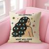 Cute Animal Cushion Cover Natural Linen Pillow Case DoubleSided Print Decorative Sofa Pillowcase Home Decor Gift