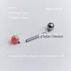 F136 Титановый сплав Опал Пирсинг Языка Украшения с внутренней резьбой Анодированное покрытие