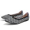 Temperament Fan Fei Weaving Color Flat Shoes Knitted Shoes Knitted Pointed Boat Shoes Doudou Shoes