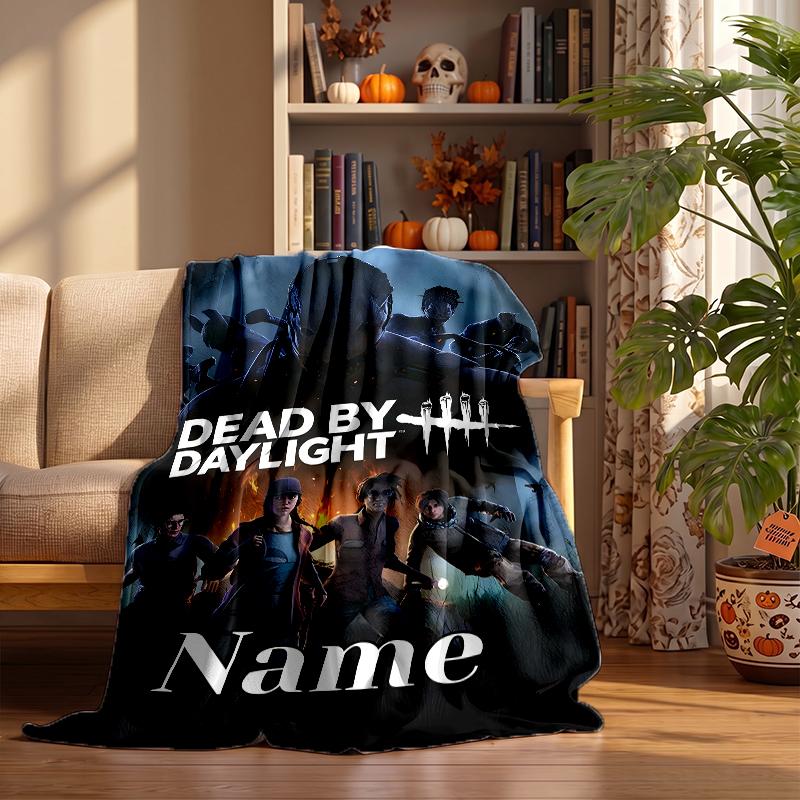 Dead by Daylight Custom Flannel Blankets Soft Warm Cozy Throws for Home Decor Holiday Gifts
