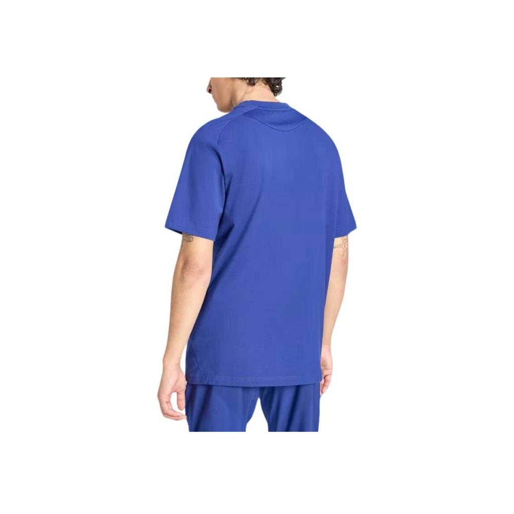adidas Италия Тиро Туристическая футболка Victory Blue Мужские Топы JY7056
