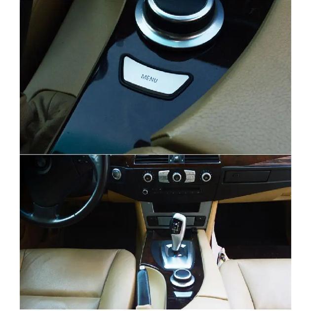 Car styling Interior multimedia control MENU button Trim Sticker cover for BMW e60 E90 3 5 series X5 X6 E70 E71 auto Accessories