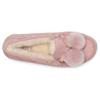 UGG Leather Pom Pom Bow Flat Shoes Women Flats Rose-Gray 1138651-RSGRY