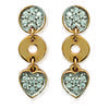 [D7298] - Gold Plated 'Balade Romantique' Earrings - 18 Mm