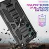 Camouflage Armor Shockproof Case For Samsung Galaxy A15 A16 A17 A26 A36 A55 A56 TPU Frame Plastic Hidden Kickstand Phone Cover