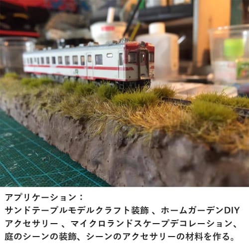 DFsucces Grass Diorama Material Series, Grass Tract, 10mm Height, Scenery Collection, Glass Model, Building Model, Decoration, Landscape, Miniature Ga