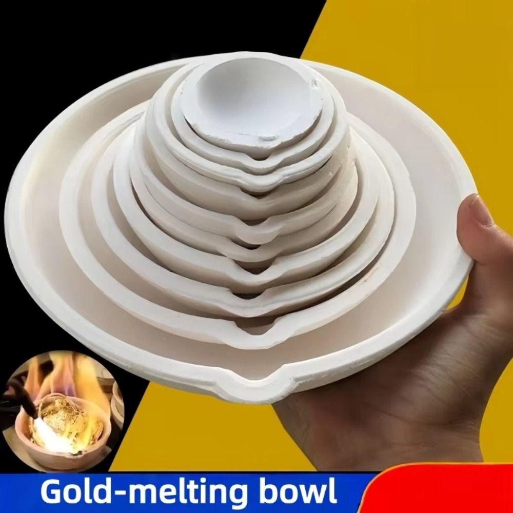 with Spout Quartz Crucible Heat-resistant Jewelry Casting Tools Furnace Tools  Platinum Refining