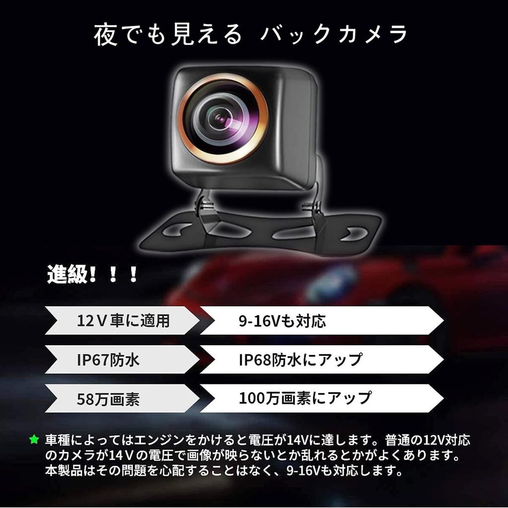 Back Camera 720P Latest Super Night Vision Rear Camera That Can Be Seen Even At Night Side Camera Super 1 Million Pixels for Both Front and Back