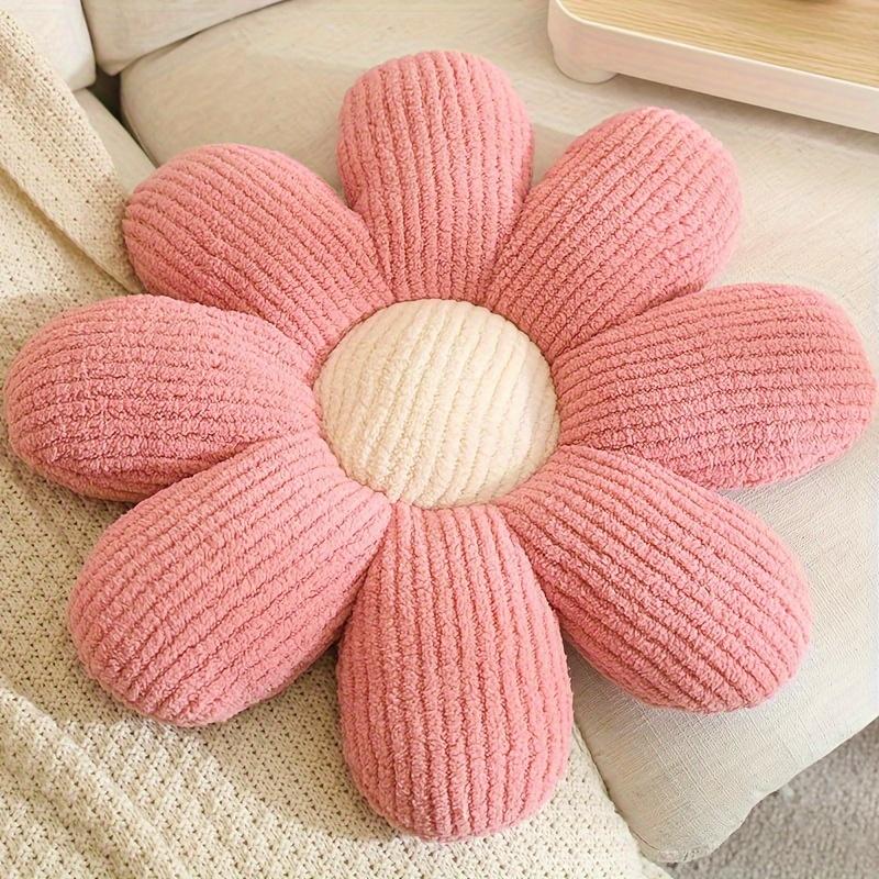Soft Plush Polyester Woven 8-Petal Flower Cushion Assorted Colors Home Sofa Bedroom Chair Decorative Pillow Japanese Tatami Mat Cushion Pad