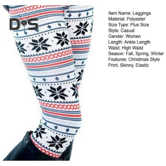 Леггинсы осень-зима с принтом лося и снежинок, обтягивающие, с высокой талией, отличная эластичность, приподнятая попа, плотные, теплые, мягкие, рождественские, длинные брюки, утягивающие брюки