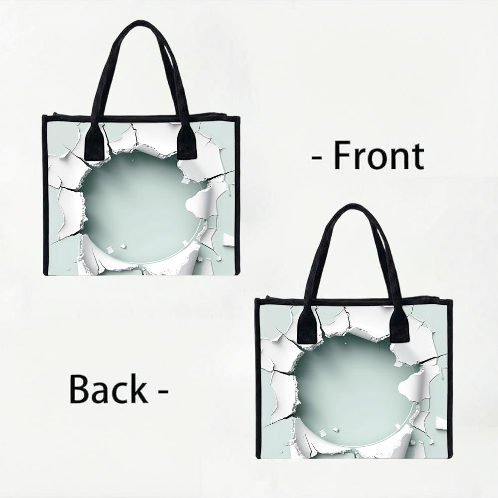 Fashion Printed Tote Bag Casual Large Capacity Daily Outdoor Handbag for Women