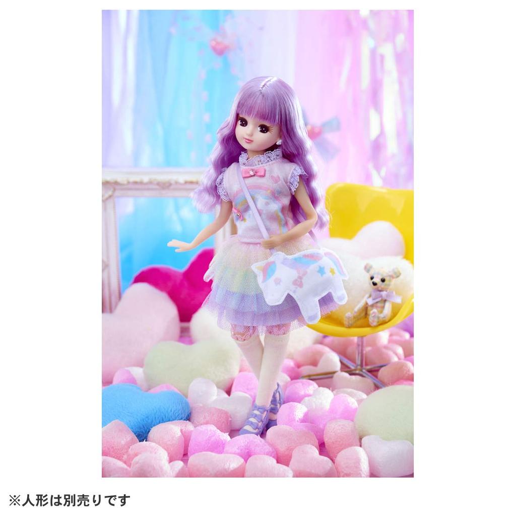 TAKARA TOMY Dress Dreamy Coordinate Dress Doll Pretend Play Toy for Ages 3 and Meets Toy Safety ST Mark Certified "Licca-chan LW-18 Set" Dress-up Up,