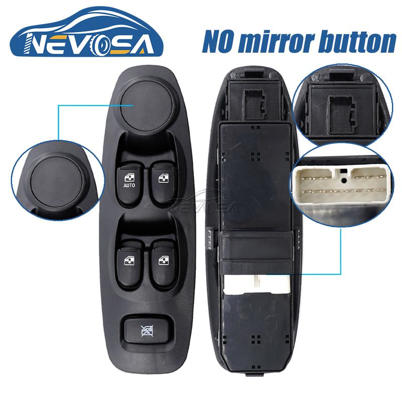 NEVOSA 93570-25300 LHD Front Left Master Power Window Switch Mirror Button For Hyundai Accent 2002 2003 2004 2005 2006 620W10270