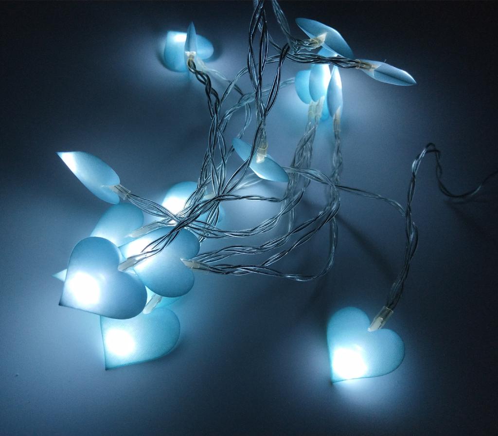 10Led/20Led/30Led Любовь в форме сердца Батарея Светодиодная гирлянда Гирлянда Ночная лампа Рождество Weddi