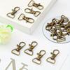 10pcs Swivel Clasp Lanyard Snap Hooks Keychain Clip Hook Metal Lobster Claw Clasps for Lanyard Key Rings Crafting Purse