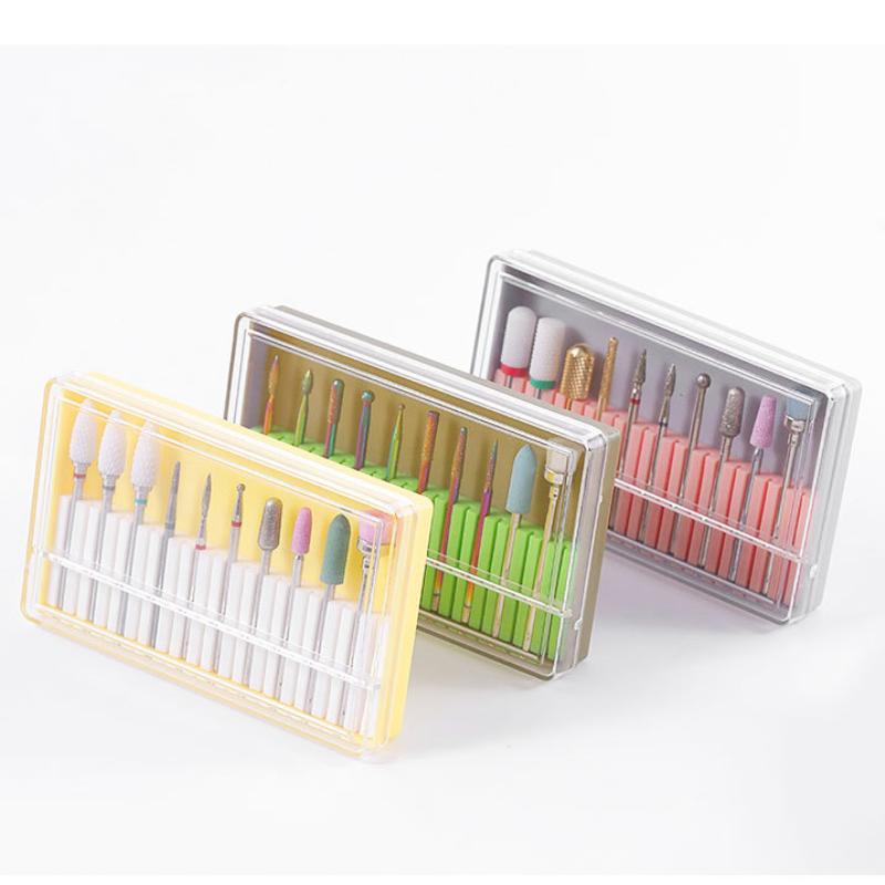 Высококачественный новый инструмент для полировки ногтей, сплав вольфрамовой стали, керамическая насадка для полировки ногтей, набор инструментов для полировки