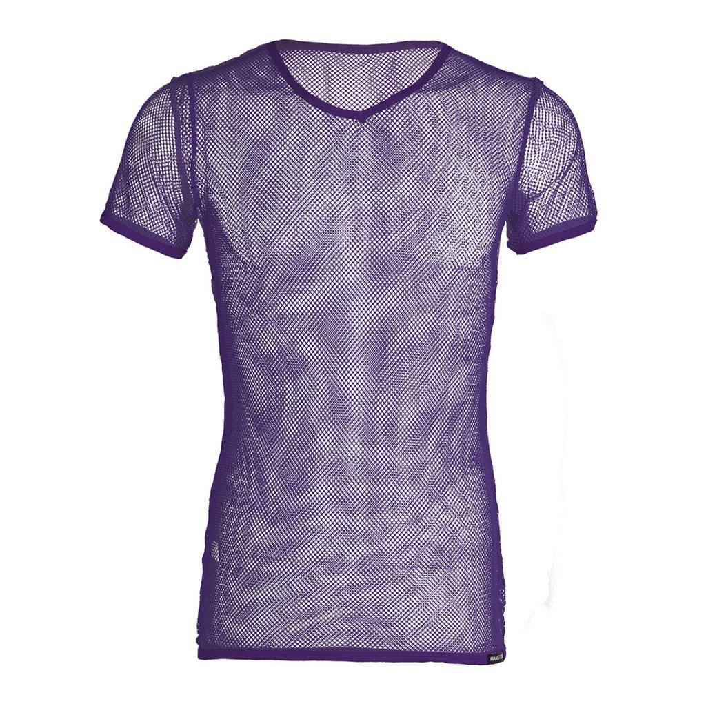 Summer Cool Mesh Slim Casual Short Sleeve T-Shirt Mesh T-Shirt Man See Through Vest Tops