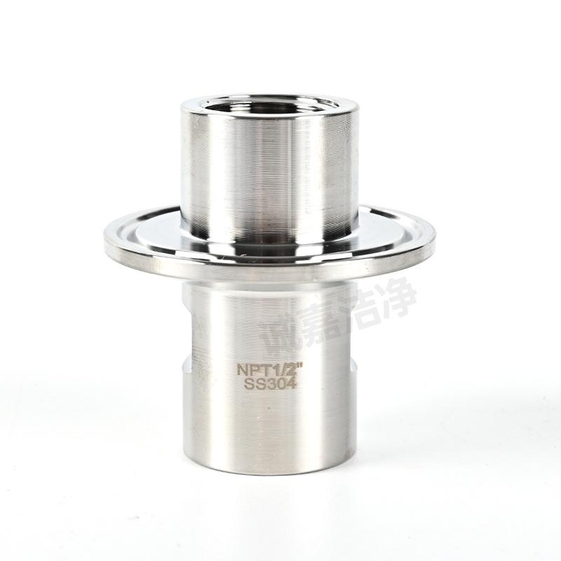 Быстроразъемный соединитель-зажим SS304 1,5" TC на 1/2" NPT наружный/внутренний