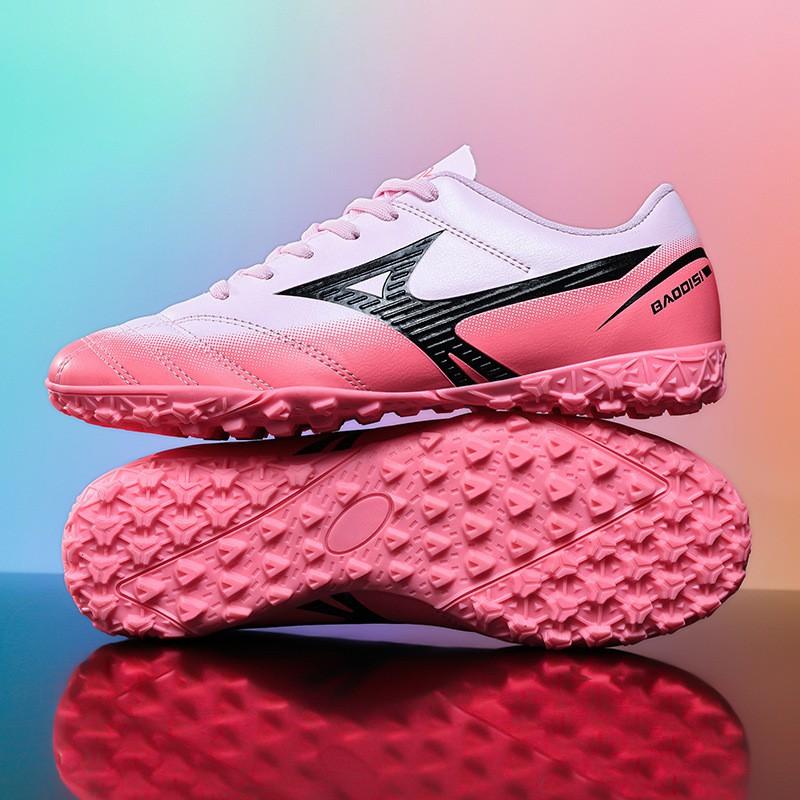 Mens Youth Soccer Cleats Turf Grass Field Training Match Low-Cut Breathable Mesh Football Shoes
