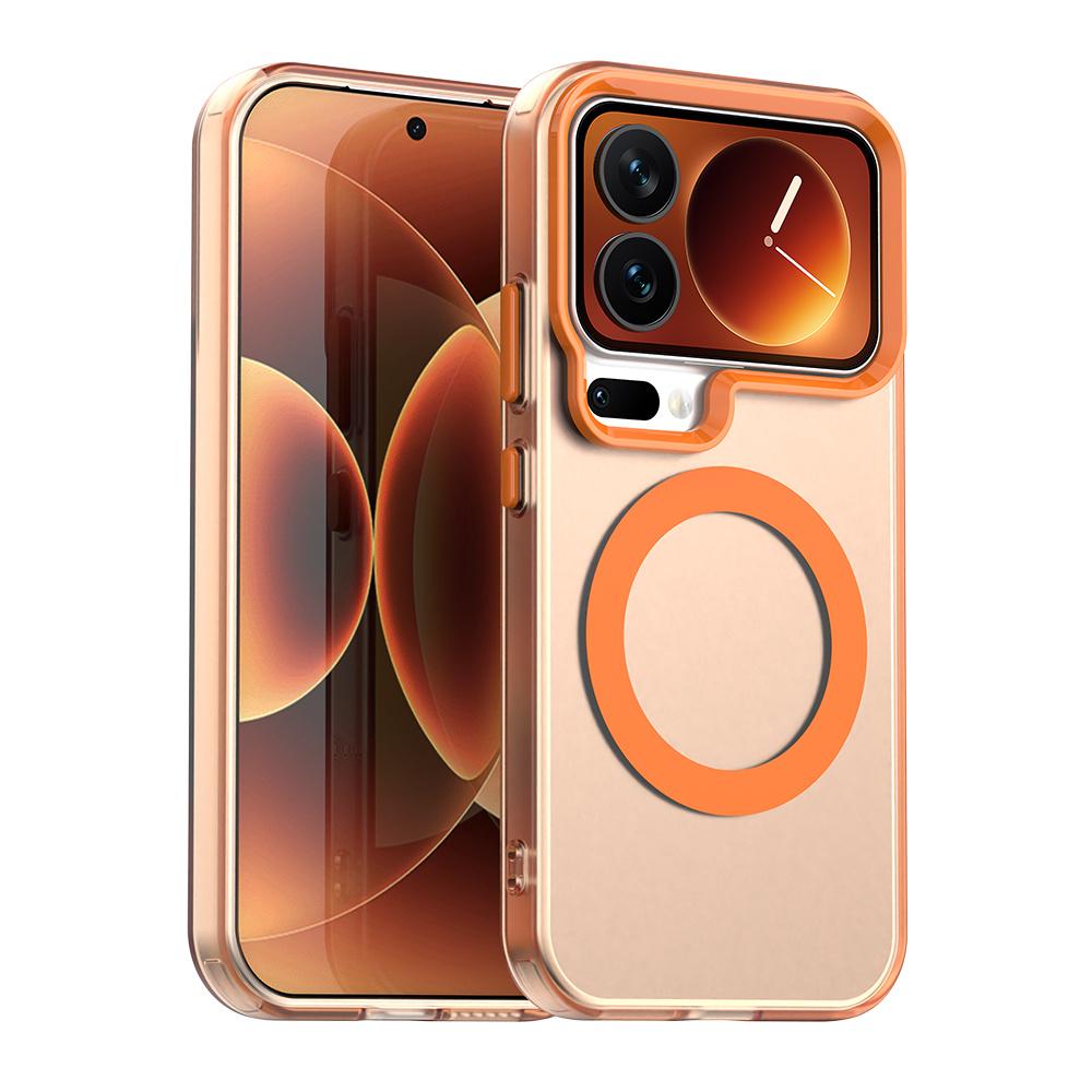 For iPhone 13 Pro Max Magnetic Case TPU + PC Clear Protective Phone Cover Compatible with MagSafe