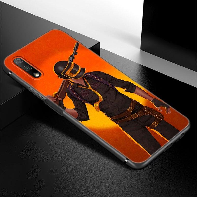 Модный чехол для игрового телефона PUBG для Huawei Honor 7A 8A 9X 20 Pro 8 10X Lite 9A 8C 9C 20E 7S 8S 20S 8X 10i 20i 30i, мягкий черный чехол