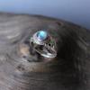 Кольцо с лабрадором, кольцо из стерлингового серебра 925 пробы, кольцо в стиле бохо, кольцо для женщин, круглое кольцо, серебряное кольцо с драгоценным камнем, подарок на день рождения, подарок для нее,