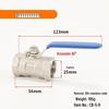 304 Stainless Steel Ball Valve, 1/2/3-Piece, Internal Thread Water Switch, Size DN15/DN10