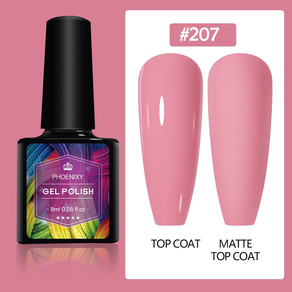 PHOENIXY 8 мл гель-лак для ногтей, полуперманентный гель, блестящий гель, отмачиваемый блестящий стартовый набор, маникюрный набор для маникюрного салона