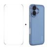 For iPhone 16 Case Matte TPU Phone Cover with Lens Film+9H Glass Protector