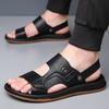 Fashion Summer 2025 Dual-purpose Driving Sandals for Men Casual Anti-slip Breathable Beach Shoes Male Solid Color Slipper Shoes Man