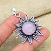 Adorable Pink Chalcedony Gemstone Handmade 925 Sterling Silver Jewelry Pendant Gift For Her
