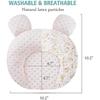 Muitar Soft Baby Nursery Pillows Unisex Newborns Head Shaping Infant Support Sleeping Head Sleep Pillows with Bear Ears