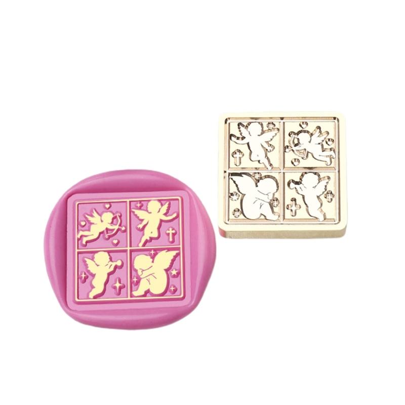 Штамп для восковой печати Бабочка Латунная головка Зимней тематики Штамп для запечатывания воском для пригласительных открыток, скрапбукинга, украшений