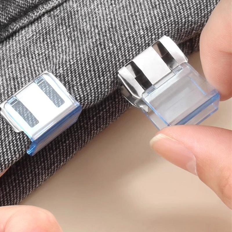 1-10 шт. Съемные противоскользящие зажимы для брюк, без шитья, невидимые пряжки для фиксации штанин, сделай сам, портативные швейные крафтовые зажимы для одежды