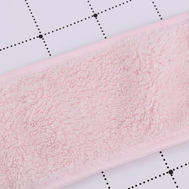 Adjustable Facial Hairband Makeup Head Band Toweling Hair Wrap Shower Cap Towel