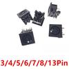 5PCS 3 4 5 6 7 8 13 Pin Mini DIN Female Socket Connector 4 5 6 8 Poles DIN Mini Jack PS2 Mini Circular Keyboard and Mouse Socket