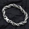 Classic Stainless Steel Cuban Chain Bracelet Fashion Men's Street Hip Hop Punk Titanium Steel Bracelet Fashion Men's Jewelry Gif