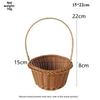with Handle Imitation Rattan Handhold Household Braid Storage Baskets  Living Room Decoration
