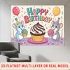 Party Backdrop Birthday Balloon Confetti Photo Booth Background Wall Decor